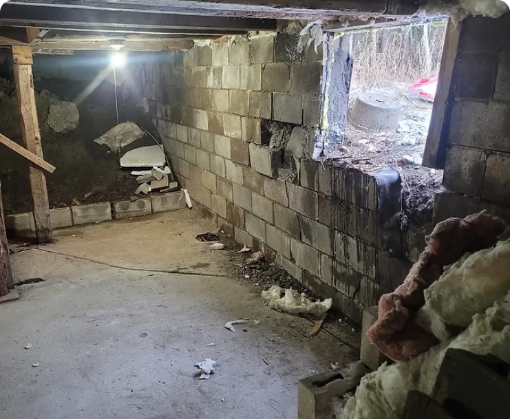 Démolition du mur de bloc existant img